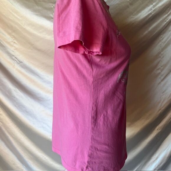 Izod Pink sequin grunge top - Picture 4 of 6